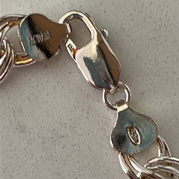 925 Sterling Silver Charm Bracelet - Picture 2 of 6